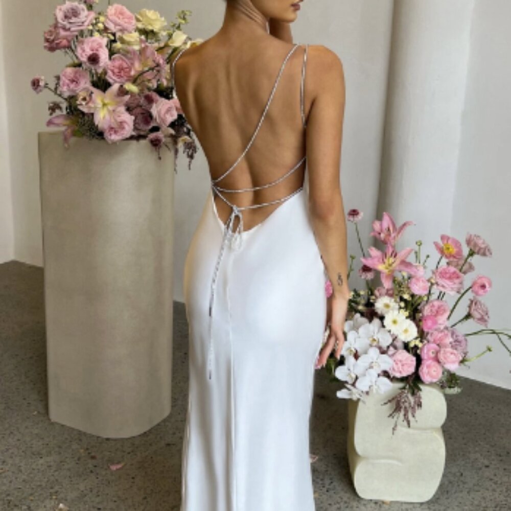 BABYBOO - GALANI MIDI DRESS WHITE Bachelorette Bridal Shower